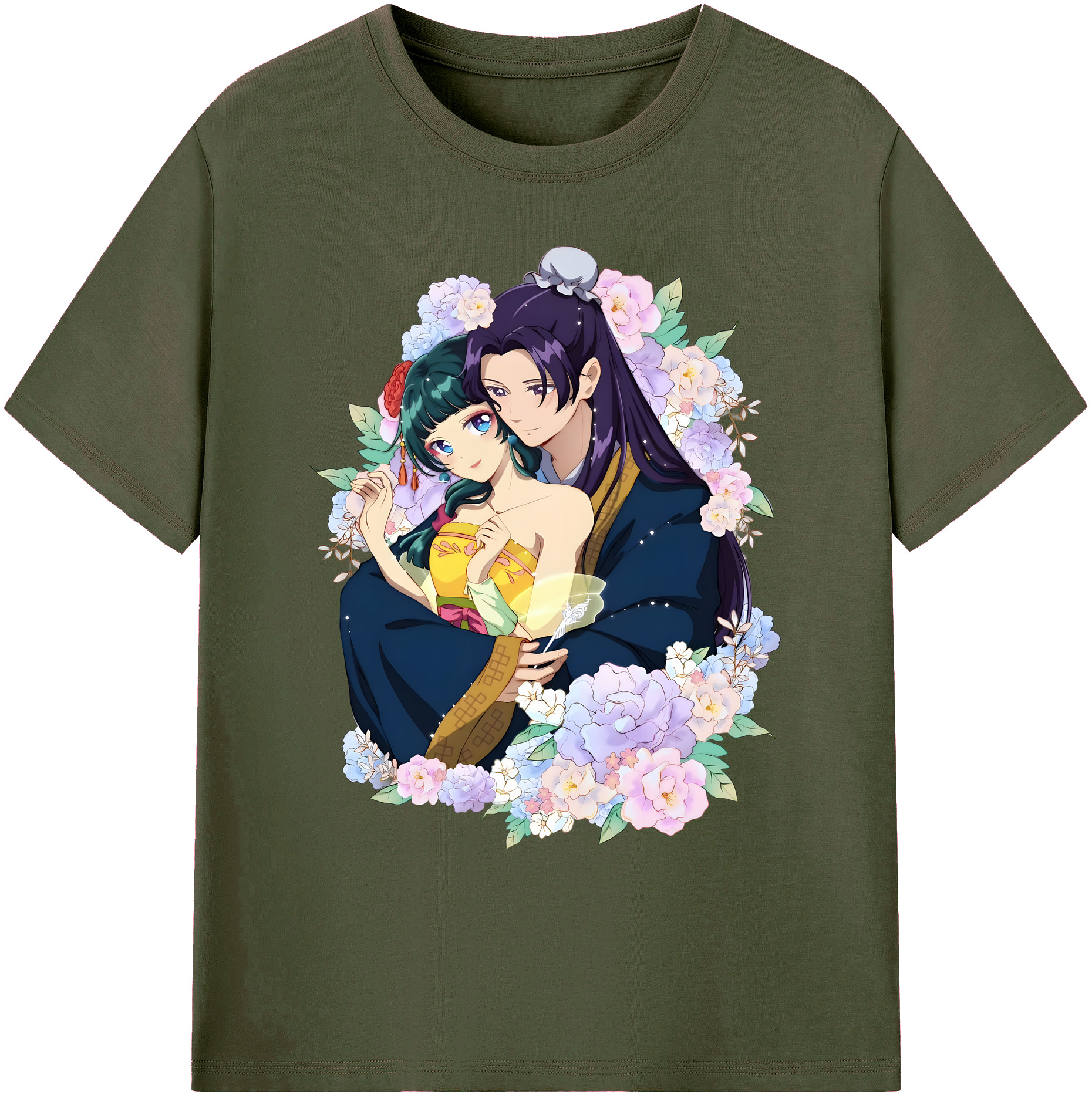 （画像用） 薬屋のひとりごと The Apothecary Diaries 綿100％ メンズ半袖Tシャツ｜肌触りやわらか＆通気性